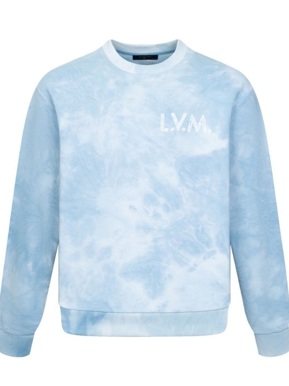 Louis Vuitton Virgil Abloh Clouds Blue Tie-Dye LVM Sweatshirt